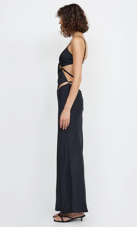 Bec Bridge Wedding Guest Women DIAMOND DAYS STRAP MAXI DRESS 8211 BLACK