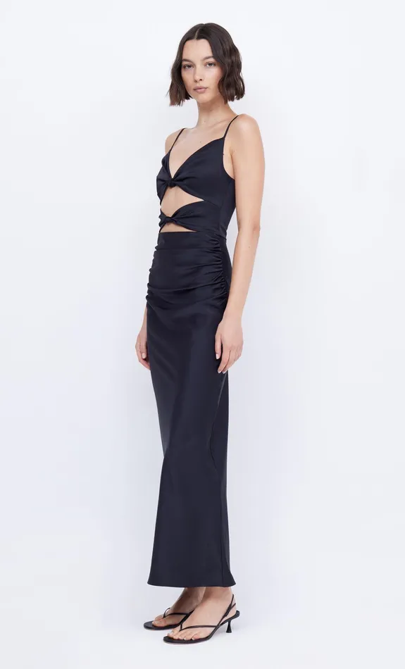 Bec Bridge Wedding Guest Women MARI LOU KNOT DRESS 8211 BLACK