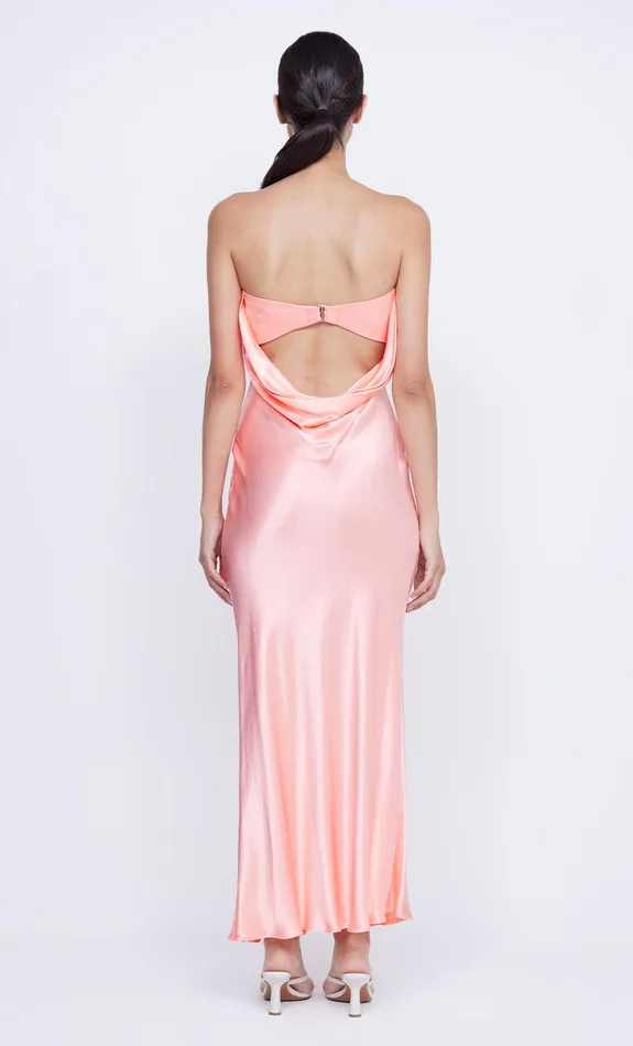 Bec Bridge Wedding Guest Women MOON DANCE STRAPLESS DRESS 8211 CORAL