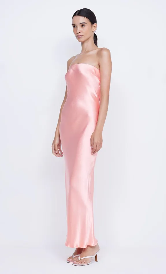 Bec Bridge Wedding Guest Women MOON DANCE STRAPLESS DRESS 8211 CORAL