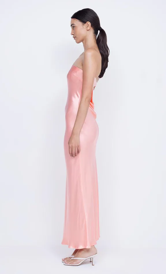 Bec Bridge Wedding Guest Women MOON DANCE STRAPLESS DRESS 8211 CORAL