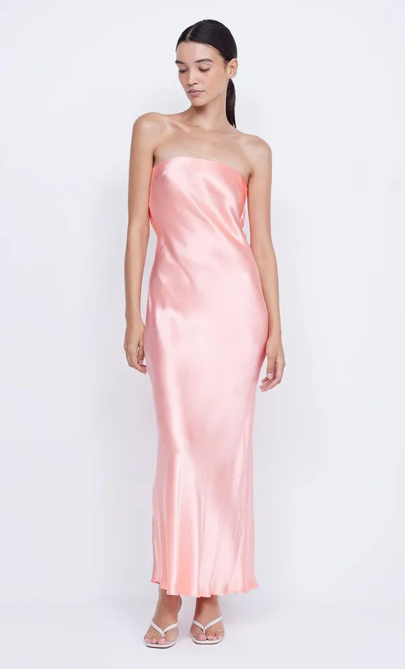 Bec Bridge Wedding Guest Women MOON DANCE STRAPLESS DRESS 8211 CORAL