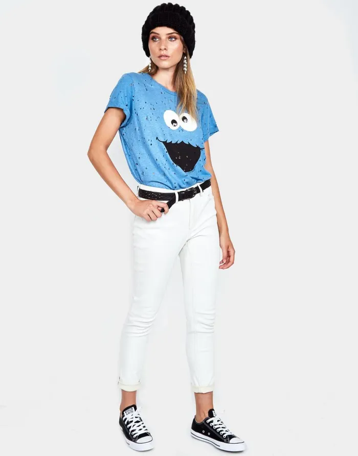 Bess Cookie Monster Riptide Women039s Lauren Moshi Short Sleeve