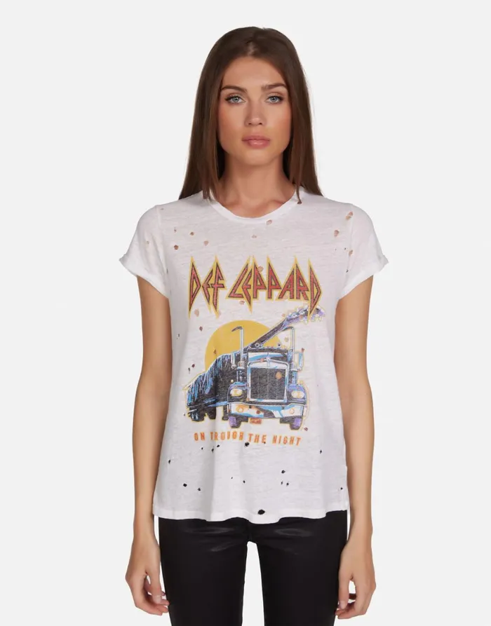Bess Def Leppard Truck Milk Women039s Lauren Moshi Short Sleeve