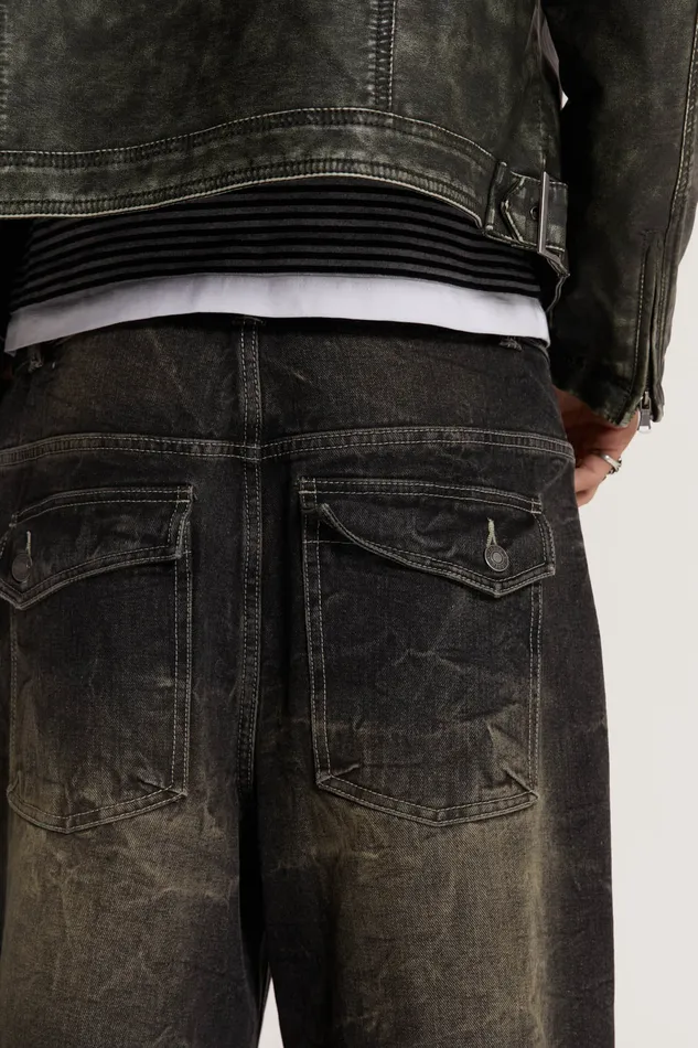 Bestsellers Men Shop Washed Black Razor Jeans Jaded London