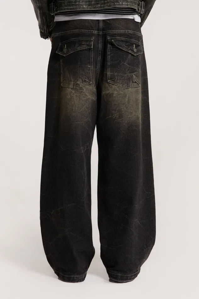 Bestsellers Men Shop Washed Black Razor Jeans Jaded London