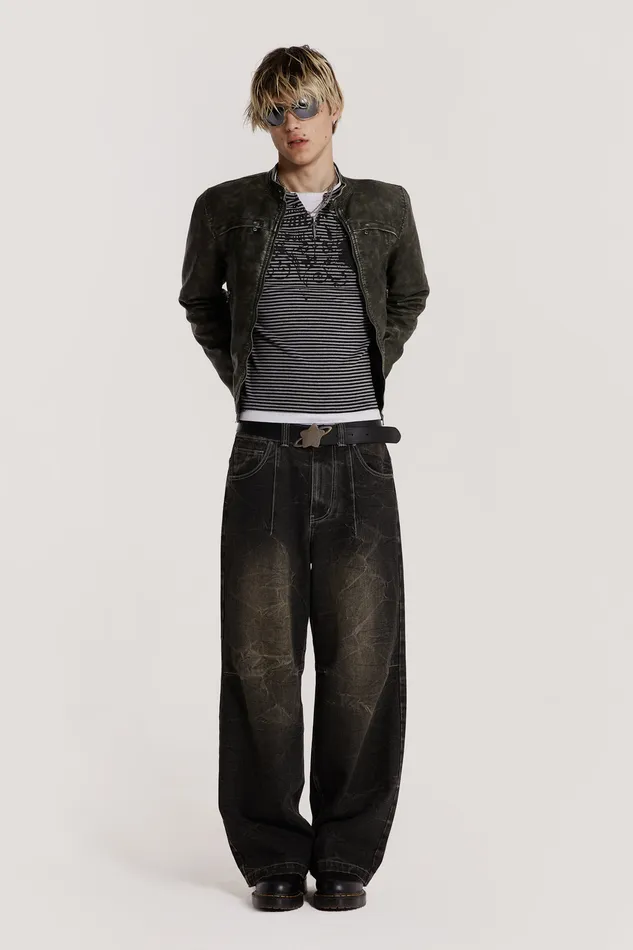 Bestsellers Men Shop Washed Black Razor Jeans Jaded London
