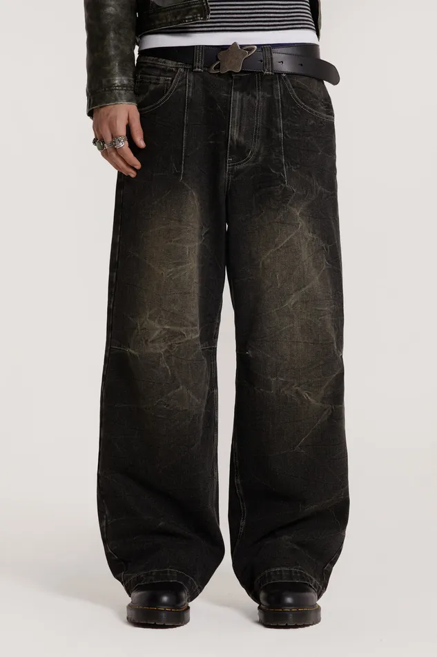 Bestsellers Men Shop Washed Black Razor Jeans Jaded London