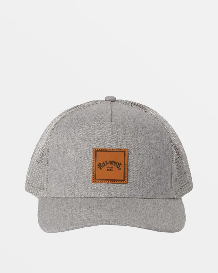 Billabong Beanies and Hats Stacked Trucker Hat Grey Heather 8211 Men