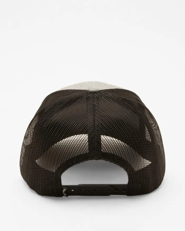 Billabong Beanies and Hats Walled Trucker Hat Grey Black 8211 Men