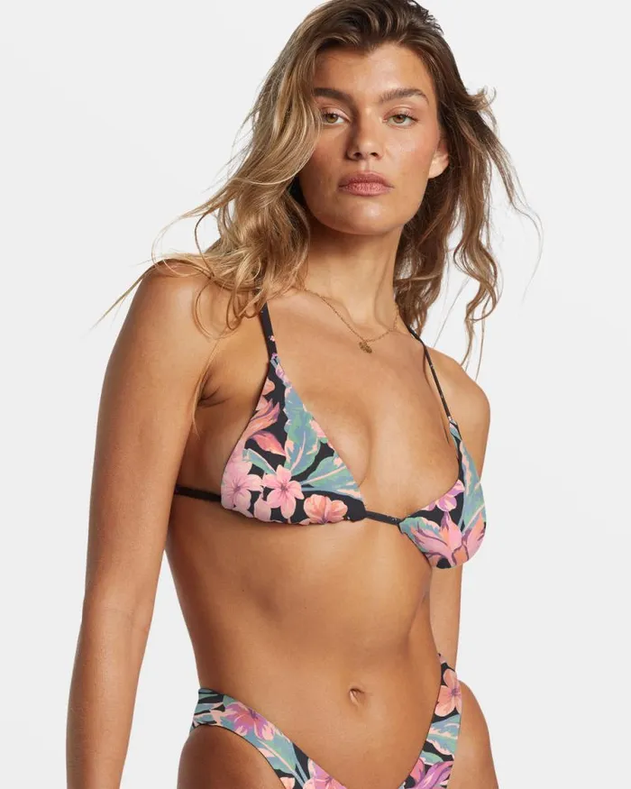 Billabong Bikinis Nights In Paradise Reversible Triangle Bikini Top Multi 8211 Women