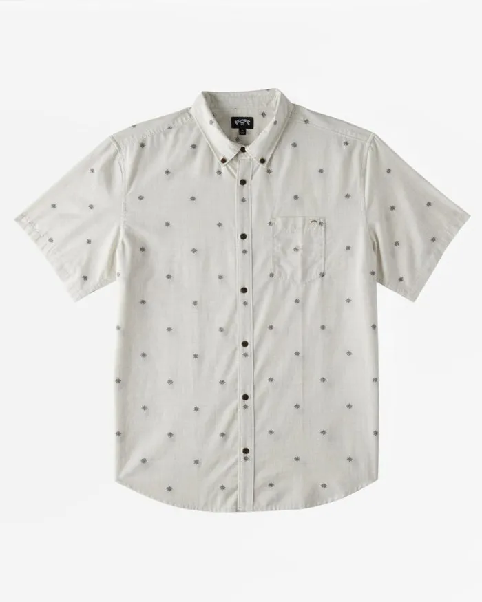 Billabong Boys039 Tops Boys 27 All Day Jacquard Short Sleeve Shirt Chino 8211 Men