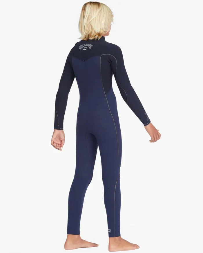 Billabong Boys039 Wetsuits Boys 32 Furnace Comp Chest Zip Full Wetsuit Navy 8211 Men