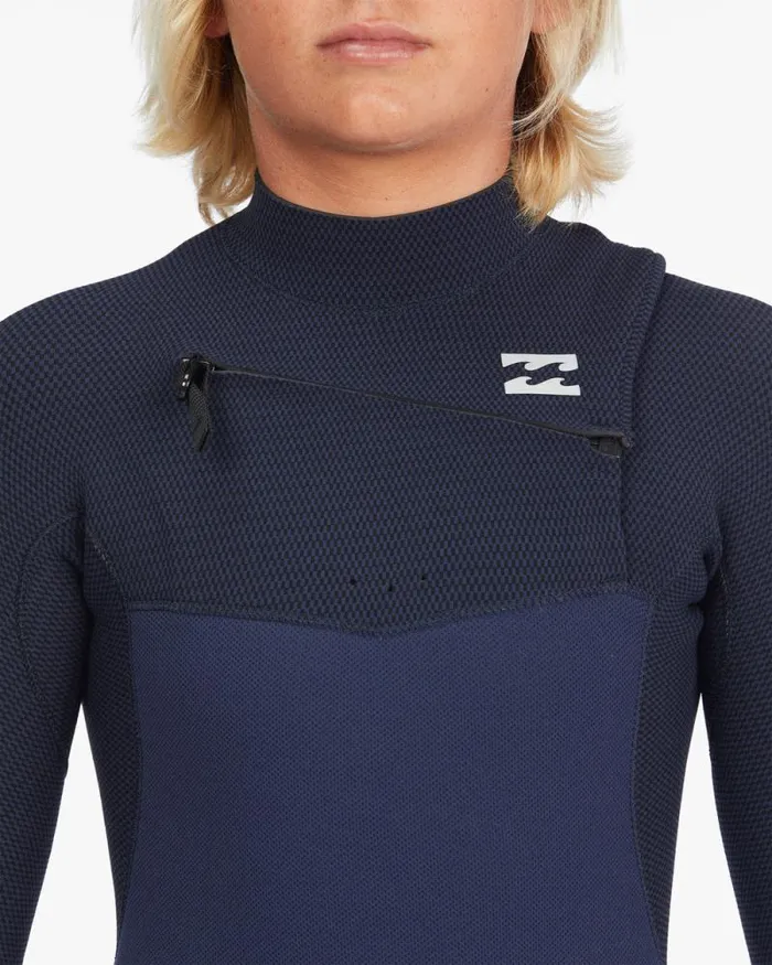 Billabong Boys039 Wetsuits Boys 32 Furnace Comp Chest Zip Full Wetsuit Navy 8211 Men
