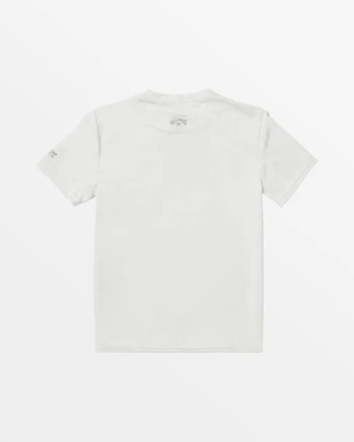 Billabong Boys Rashguards Boys All Day Wave Short Sleeve Shirt White 8211 Men