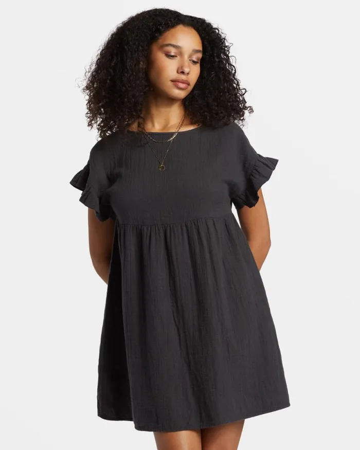Billabong Dresses So Breezy Dress Black Sands 8211 Women