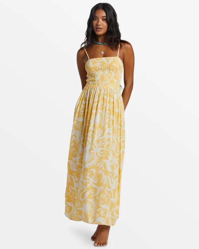 Billabong Dresses Sunspell Midi Dress Gold 8211 Women Billabong Dresses Sunspell Midi Dress Gold 8211 Women