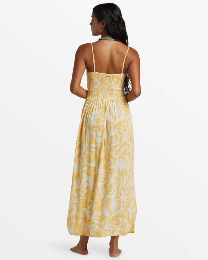 Billabong Dresses Sunspell Midi Dress Gold 8211 Women Billabong Dresses Sunspell Midi Dress Gold 8211 Women