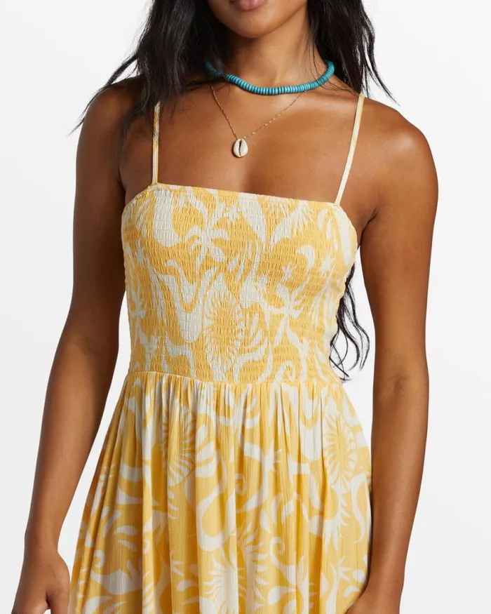 Billabong Dresses Sunspell Midi Dress Gold 8211 Women Billabong Dresses Sunspell Midi Dress Gold 8211 Women