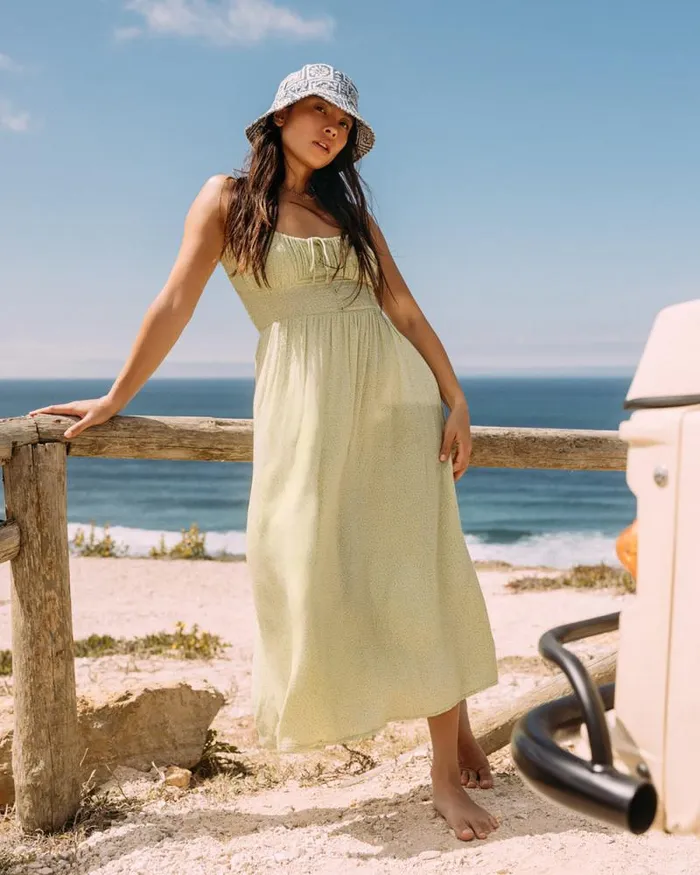 Billabong Dresses Texas Beach Midi Dress Willow 8211 Women