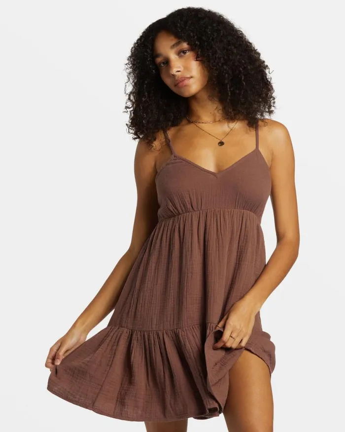 Billabong Dresses Wave After Wave Mini Dress Kona 8211 Women
