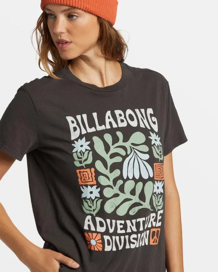 Billabong Graphic Tees and Tanks ADiv TShirt Off Black 8211 Women