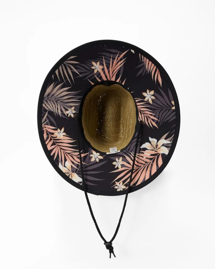Billabong Hats and Beanies Classic Printed Straw Hat Black Pebble 8211 Women Billabong Hats and Beanies Classic Printed Straw Hat Black Pebble 8211 Women