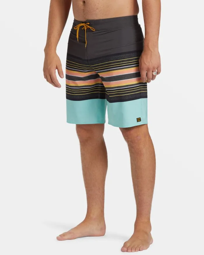 Billabong Long Length 18034 8211 21034 All Day Stripe Pro 20034 Boardshorts Washed Black 8211 Men