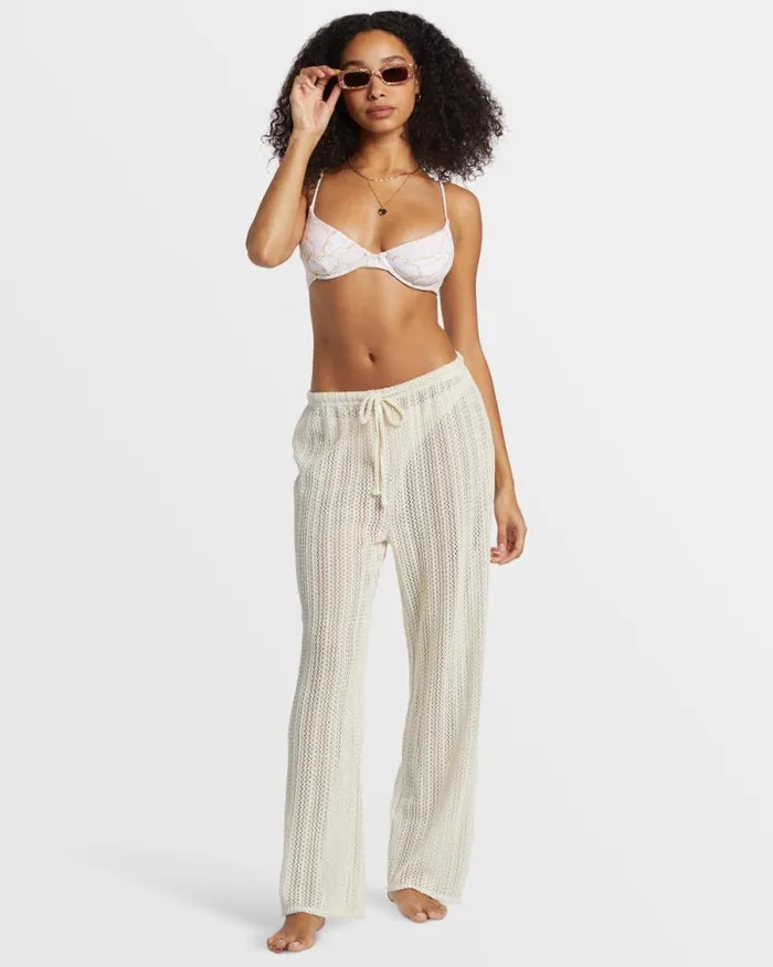 Billabong Matching Sets Largo Beach Pant Cover Up Salt Crystal 8211 Women