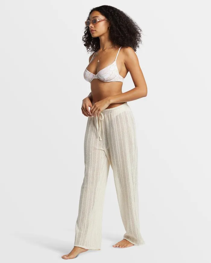 Billabong Matching Sets Largo Beach Pant Cover Up Salt Crystal 8211 Women