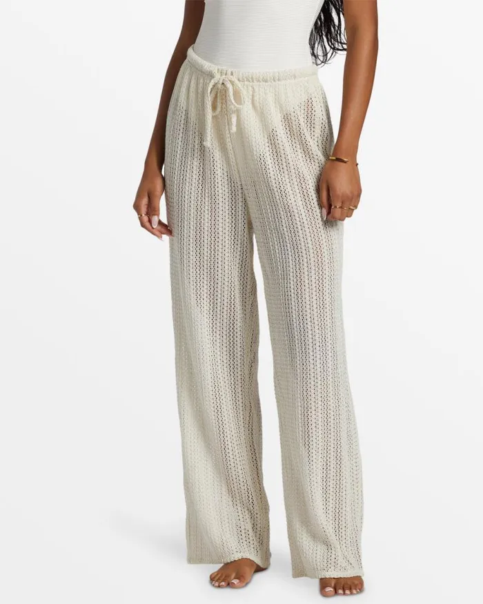 Billabong Matching Sets Largo Beach Pant Cover Up Salt Crystal 8211 Women
