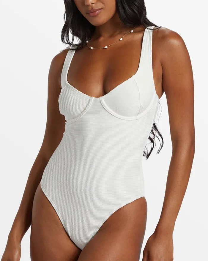 Billabong One Pieces Tanlines Emma Underwire OnePiece Swimsuit Salt Crystal 8211 Women Billabong One Pieces Tanlines Emma Underwire OnePiece Swimsuit Salt Crystal 8211 Women