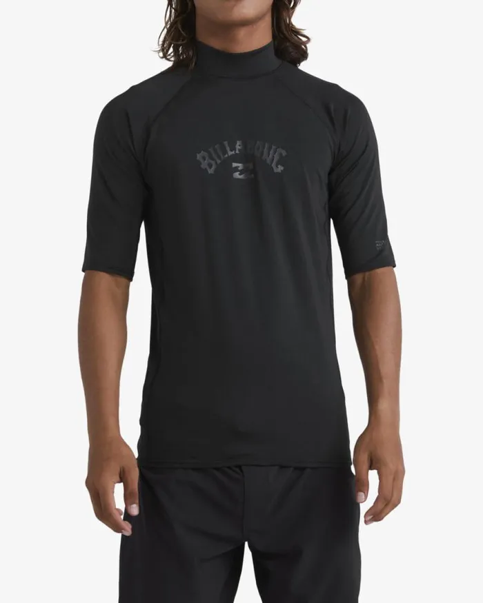 Billabong Rashguards and Surf Tees Arch Wave Performance Fit Tee Black 8211 Men