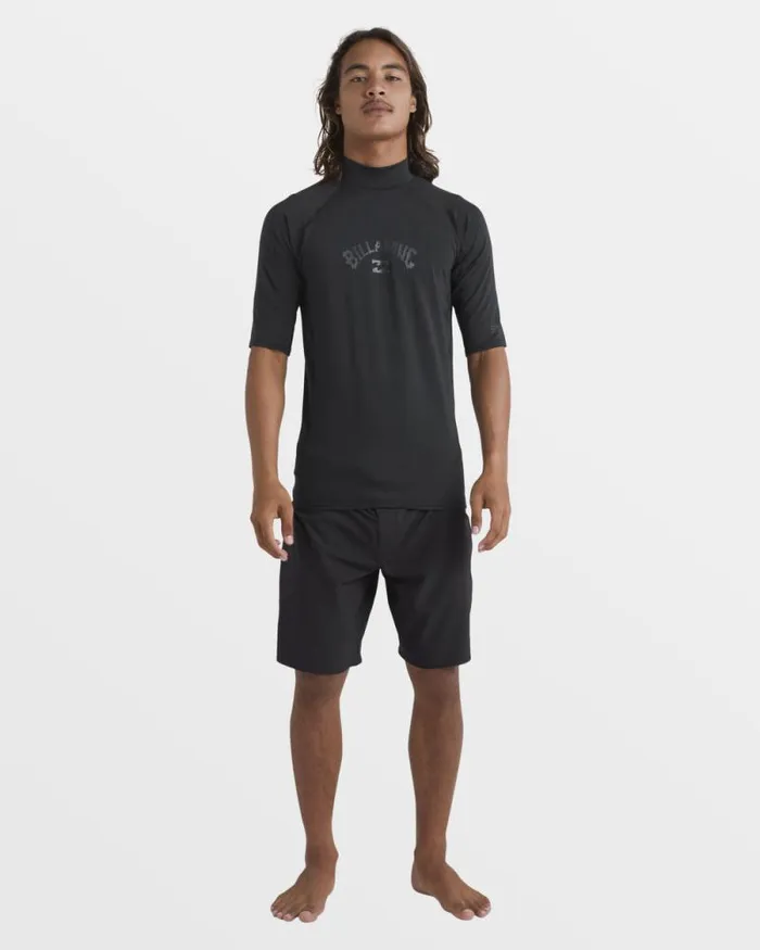 Billabong Rashguards and Surf Tees Arch Wave Performance Fit Tee Black 8211 Men Billabong Rashguards and Surf Tees Arch Wave Performance Fit Tee Black 8211 Men