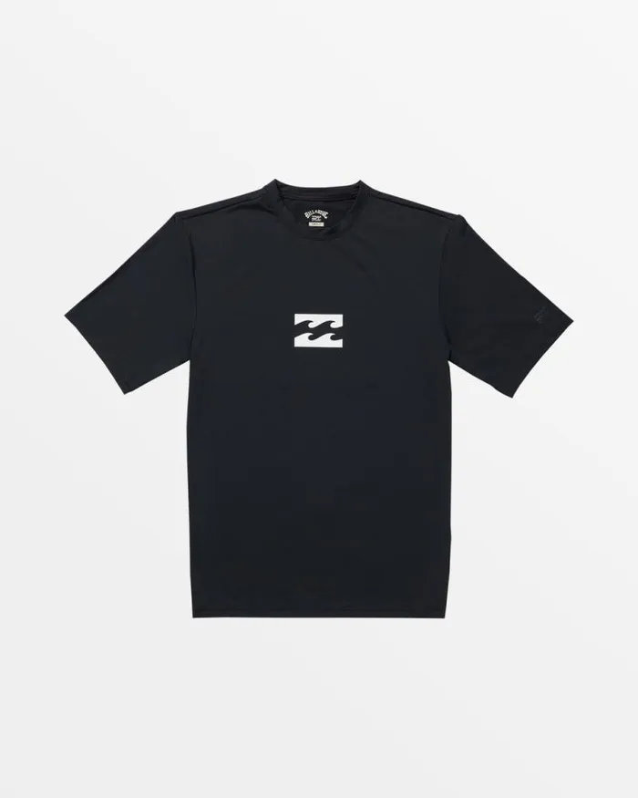 Billabong Rashguards and Surf Tees Classic Wave UPF 50 Short Sleeve Surf Tee Black 8211 Men
