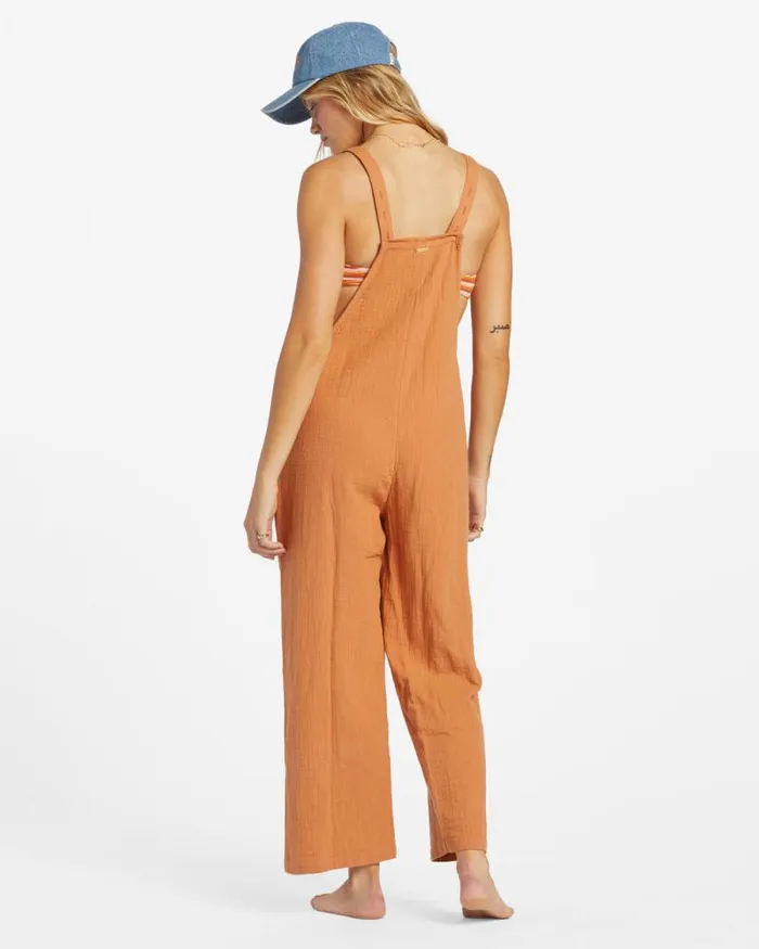 Billabong Rompers and Jumpsuits Pacific Time Jumpsuit Toffee 8211 Women