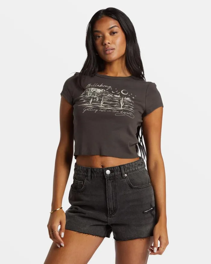 Billabong Shorts High Tides Denim Shorts Fade To Black 8211 Women