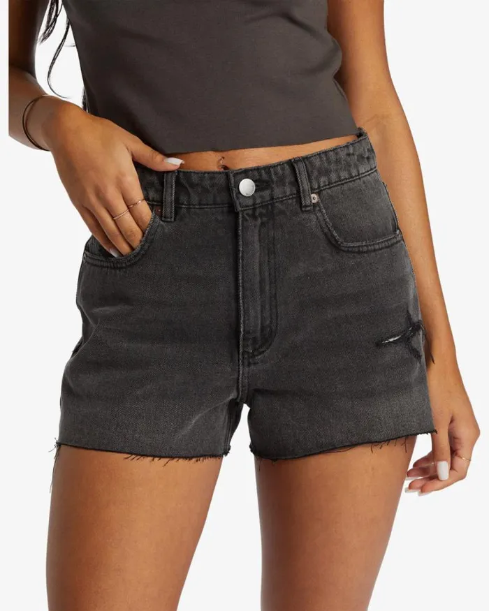 Billabong Shorts High Tides Denim Shorts Fade To Black 8211 Women