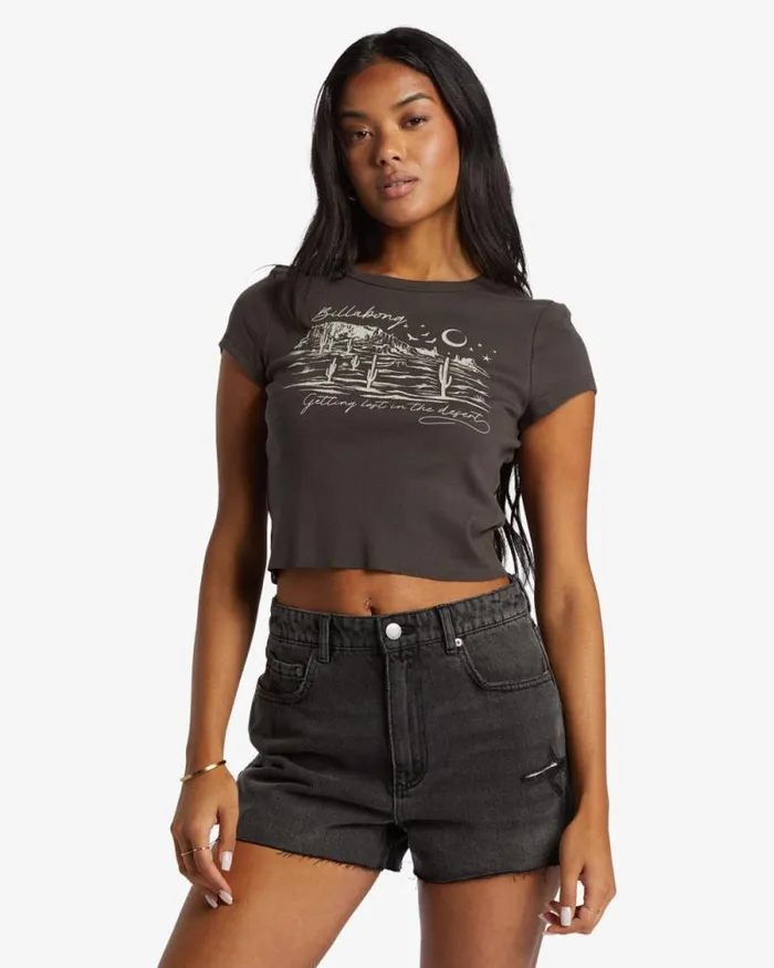 Billabong Shorts High Tides Denim Shorts Fade To Black 8211 Women