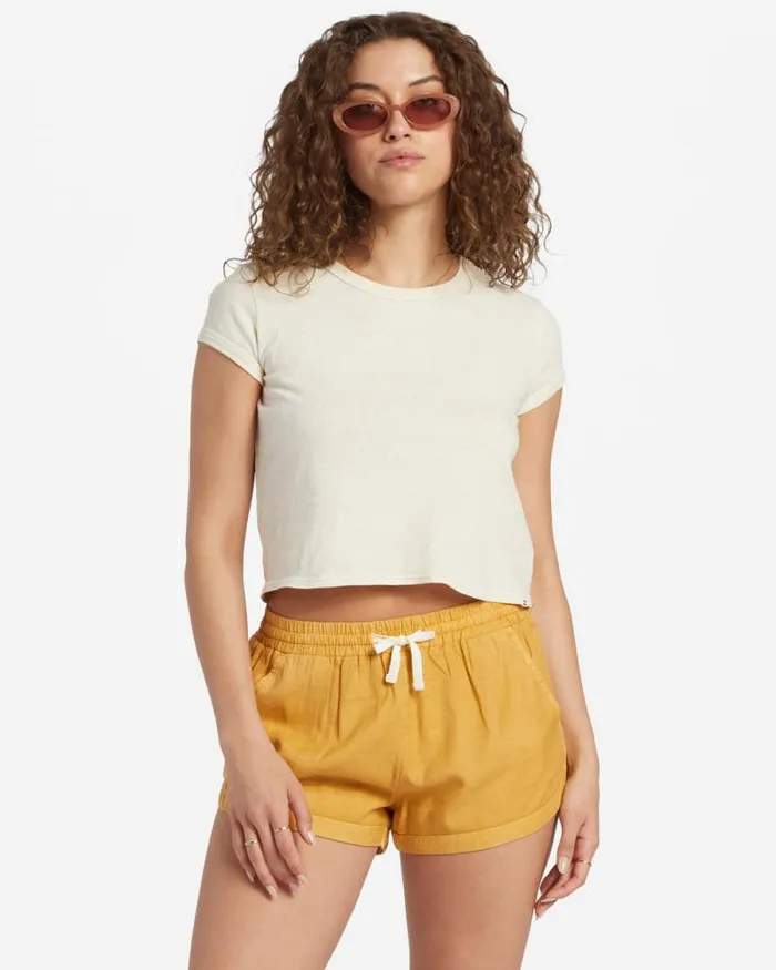Billabong Shorts Road Trippin Elastic Waist Shorts Wild Honey 8211 Women