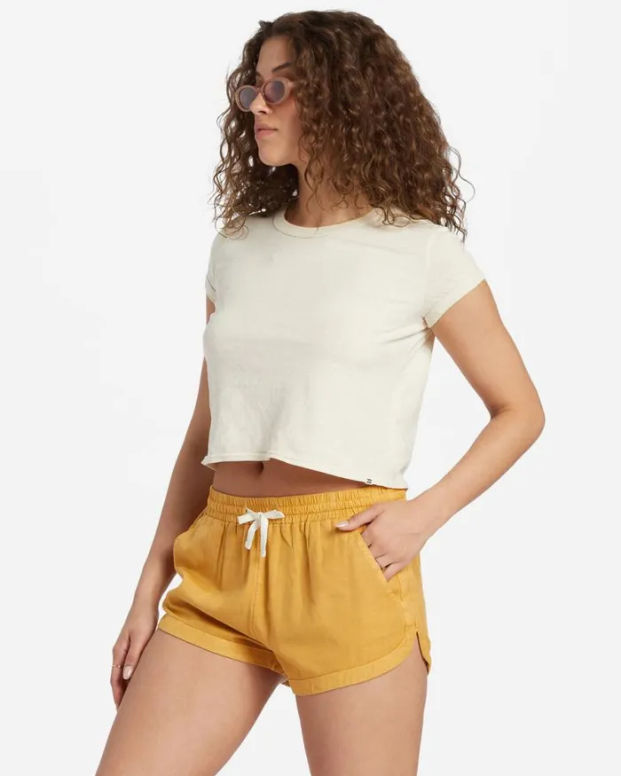 Billabong Shorts Road Trippin Elastic Waist Shorts Wild Honey 8211 Women