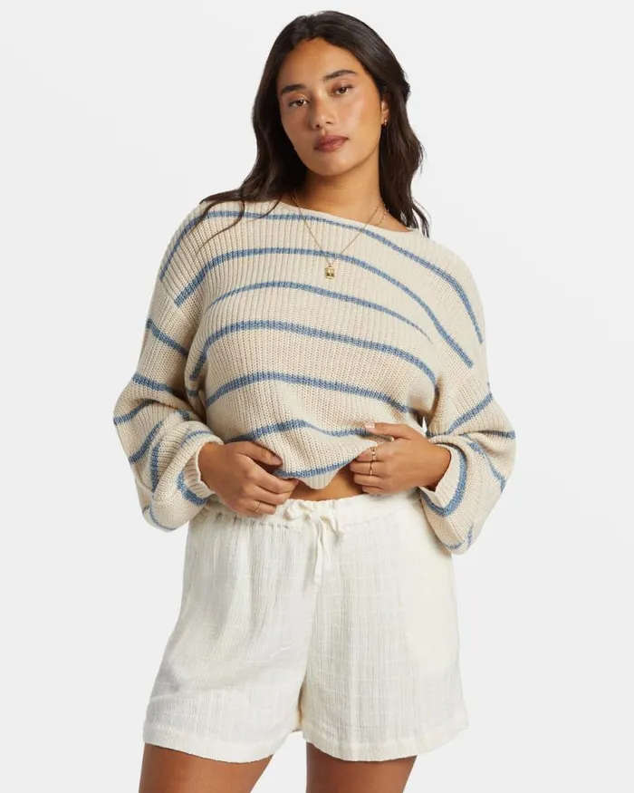 Billabong Shorts Sunset Elastic Waist Shorts Salt Crystal 8211 Women