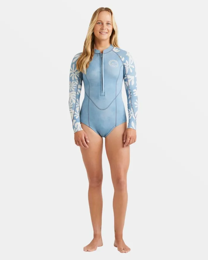 Billabong Springsuits 22mm Salty Dayz Natural Upcycler Front Zip Long Sleeve Springsuit Blue Shadow 8211 Women Billabong Springsuits 22mm Salty Dayz Natural Upcycler Front Zip Long Sleeve Springsuit Blue Shadow 8211 Women