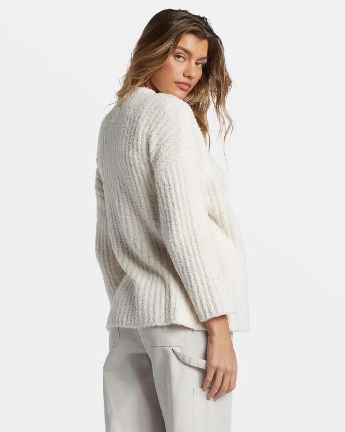 Billabong Sweaters Soft Sand Wrap Cardigan White Cap 8211 Women