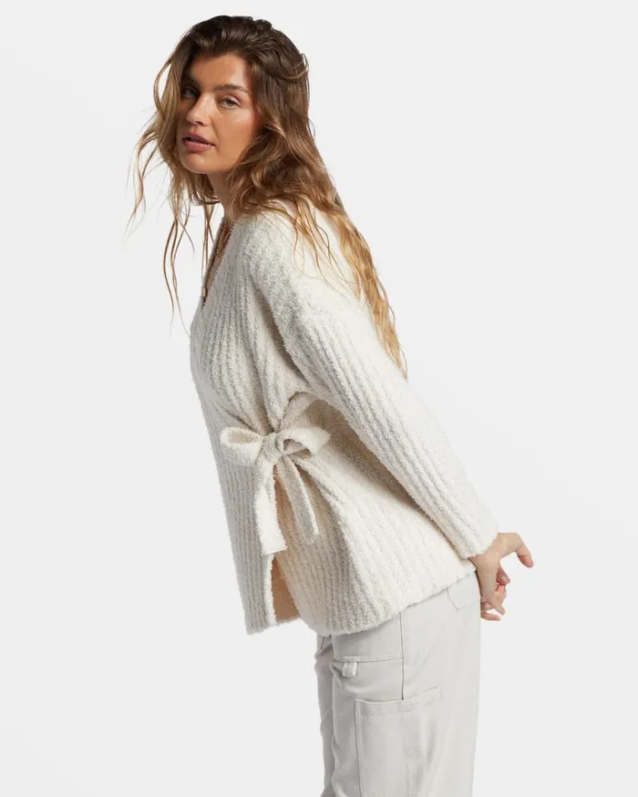 Billabong Sweaters Soft Sand Wrap Cardigan White Cap 8211 Women