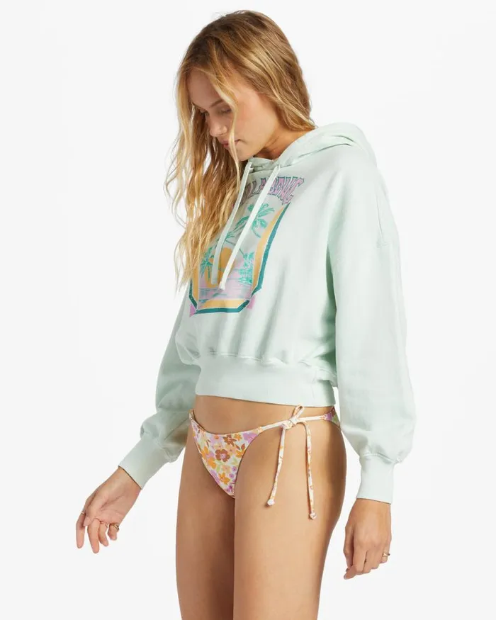 Billabong Sweatshirts and Fleece All Time Fleece Pullover Sweatshirt Sweet Mint 8211 Women