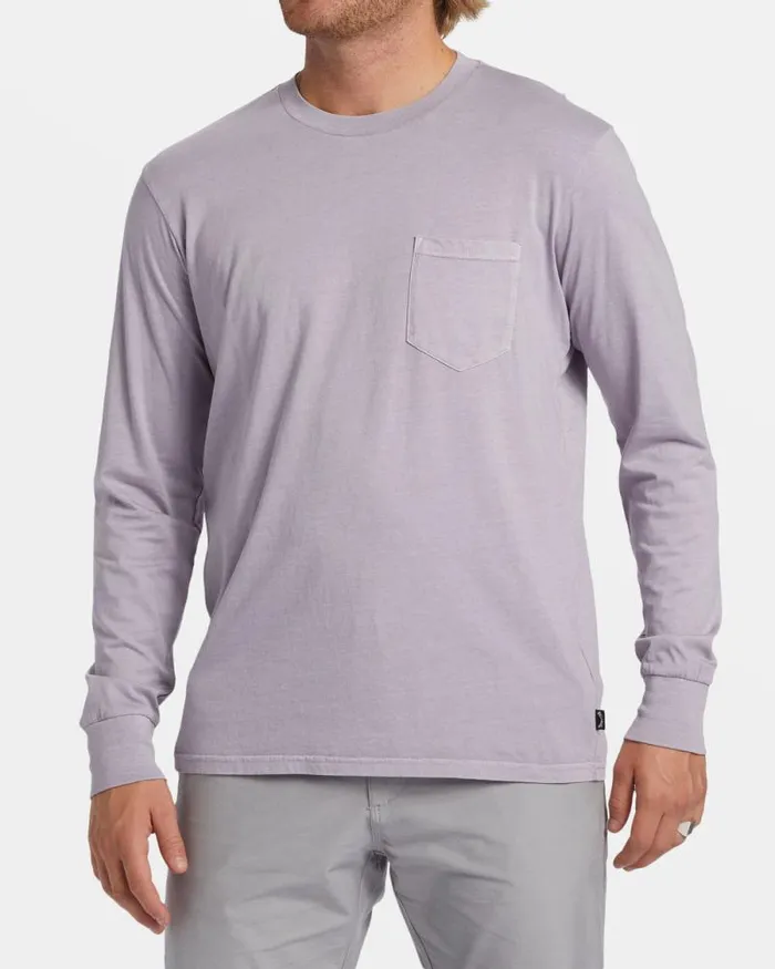 Billabong TShirts Essential Long Sleeve Tshirt Purple Ash 8211 Men
