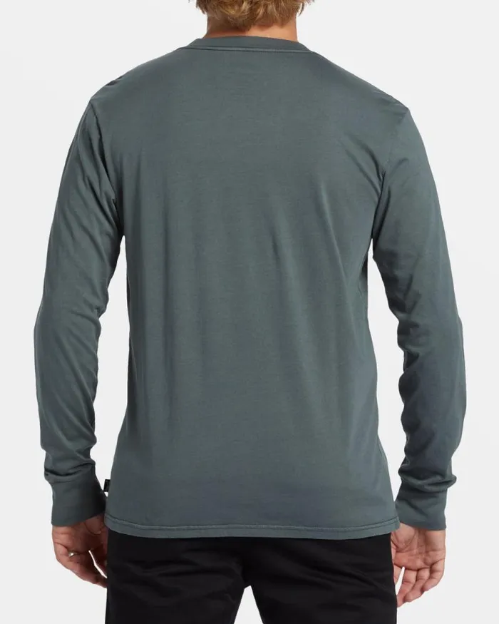 Billabong TShirts Essential Long Sleeve Tshirt Slate Green 8211 Men Billabong TShirts Essential Long Sleeve Tshirt Slate Green 8211 Men