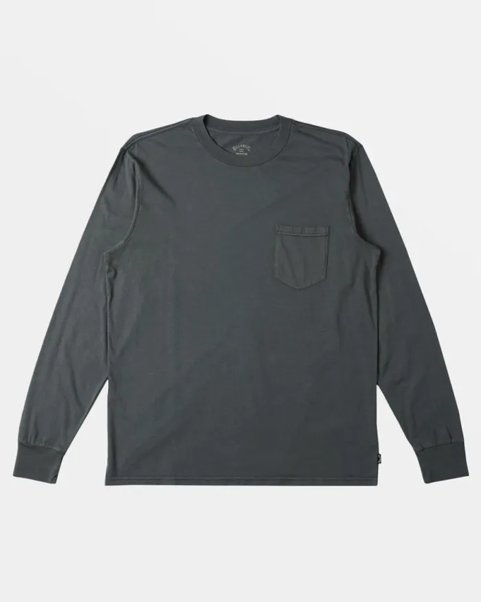 Billabong TShirts Essential Long Sleeve Tshirt Slate Green 8211 Men Billabong TShirts Essential Long Sleeve Tshirt Slate Green 8211 Men
