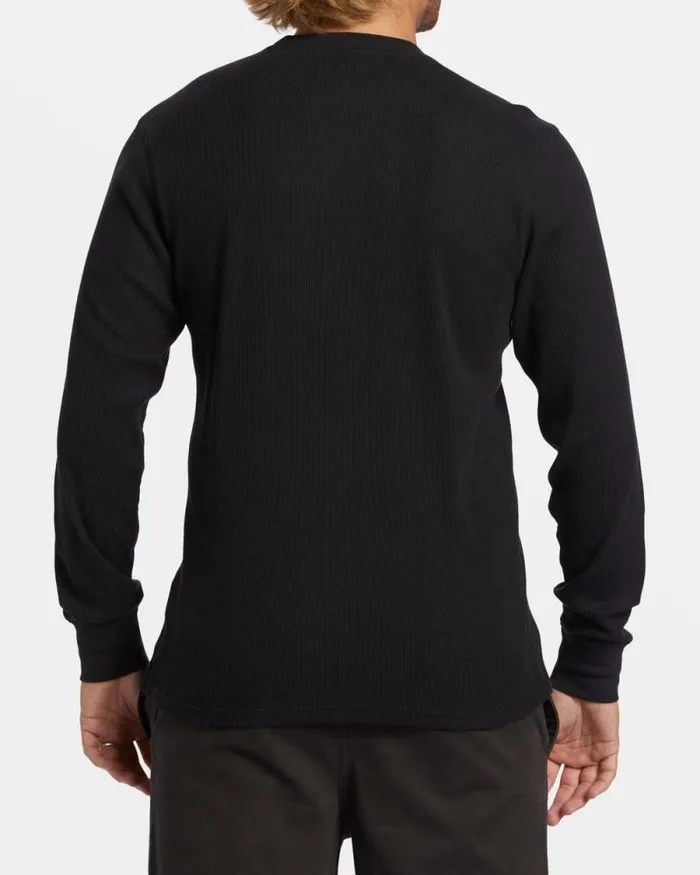 Billabong TShirts Essential Long Sleeve Thermal Top Black 8211 Men Billabong TShirts Essential Long Sleeve Thermal Top Black 8211 Men